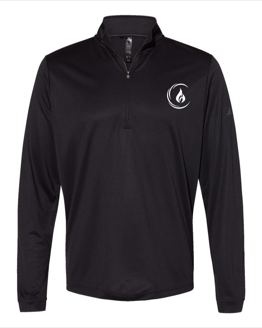 Collision Logo Quarter Zip - Black