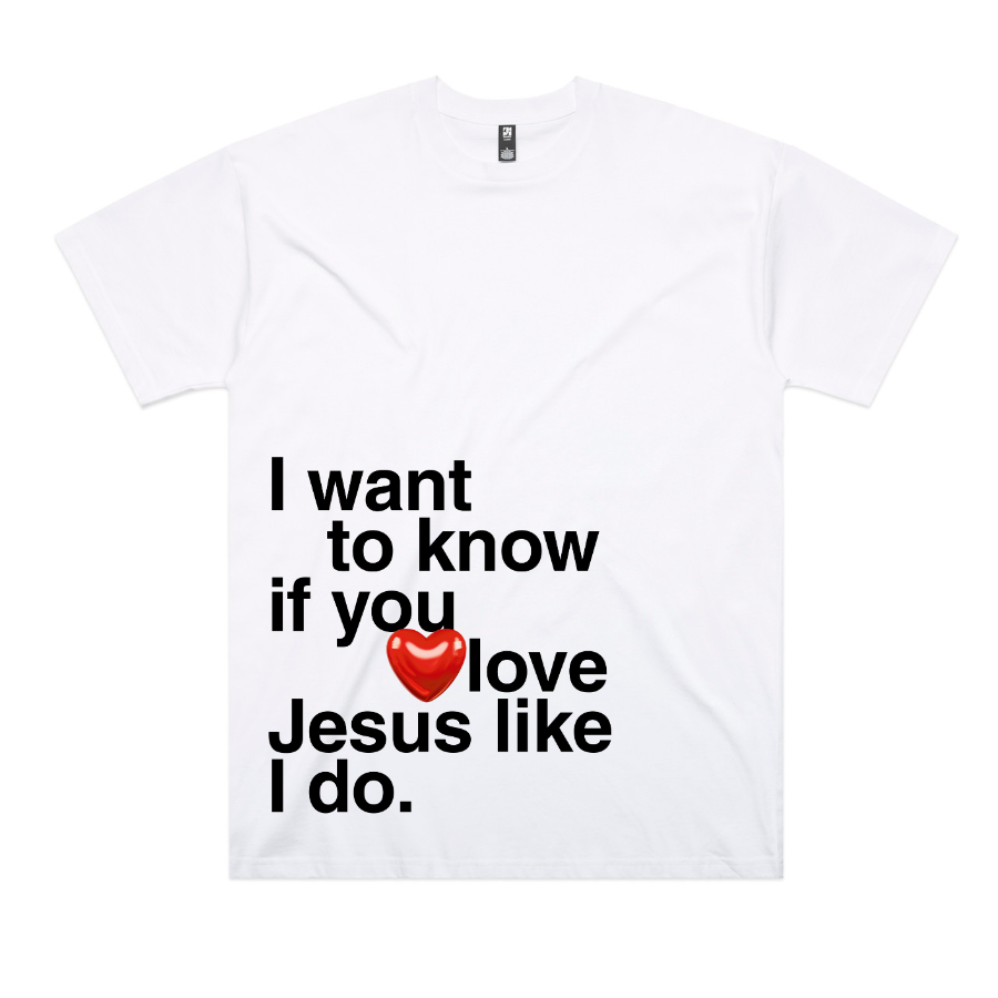 I Want To Know Oversized Tee (White)