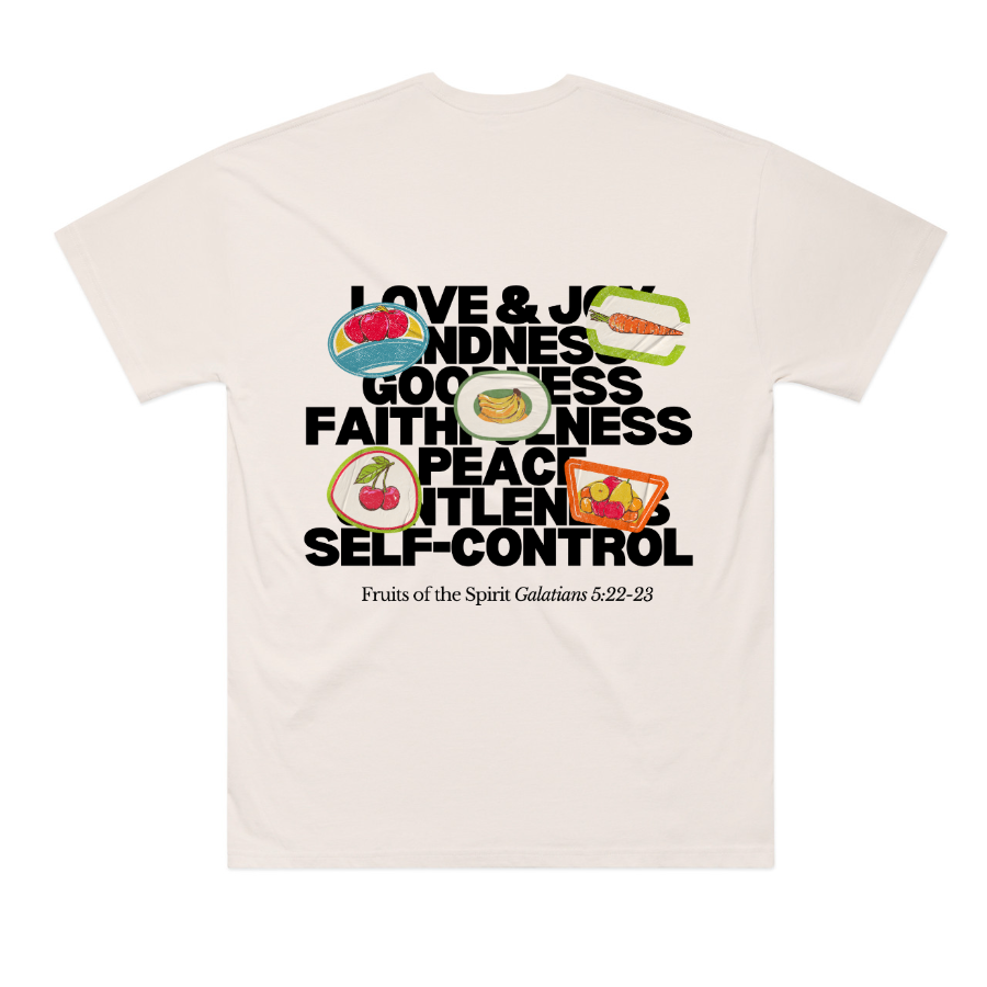 Fruit of the Spirit Oversized Tee (Bone)