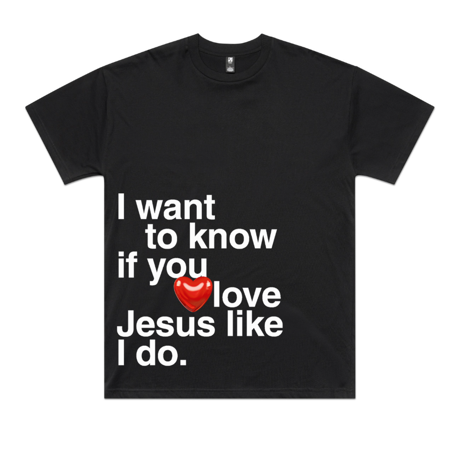 I Want to Know Oversized Tee (Black)