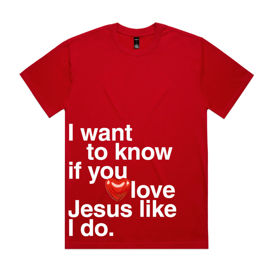 I Want to Know Oversized Tee (Red)