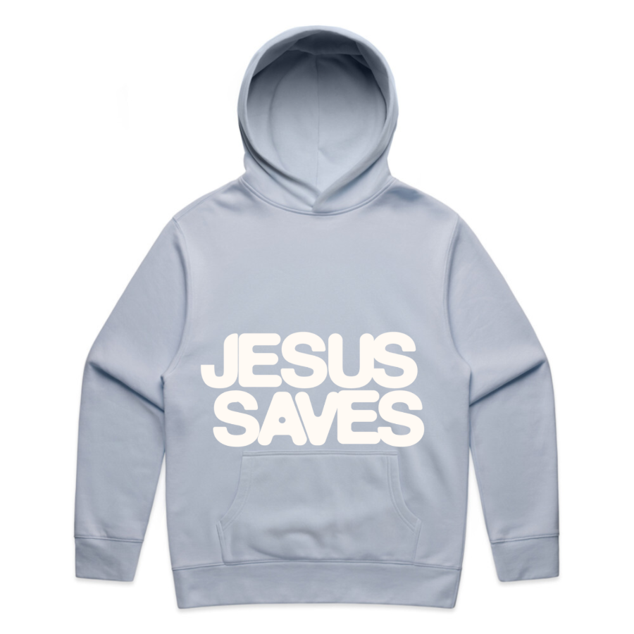 Jesus Saves Hoodie (Powder)