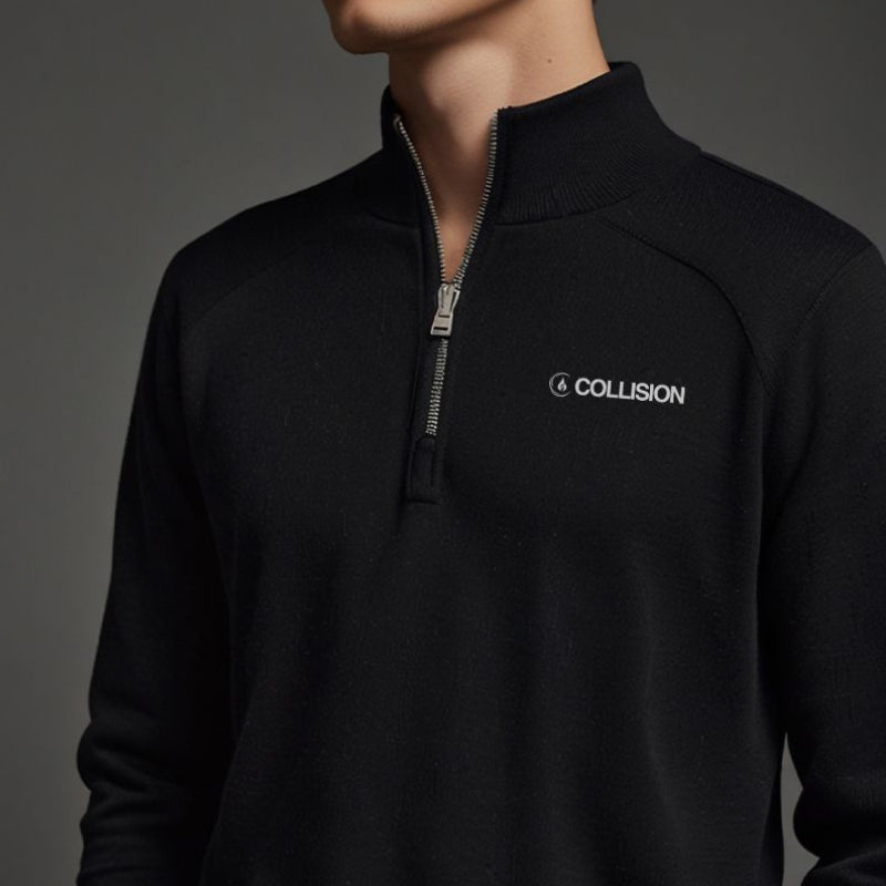 Collision Quarterzip (Black)